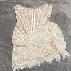 Heiress beverly hills White Lace Corset dress